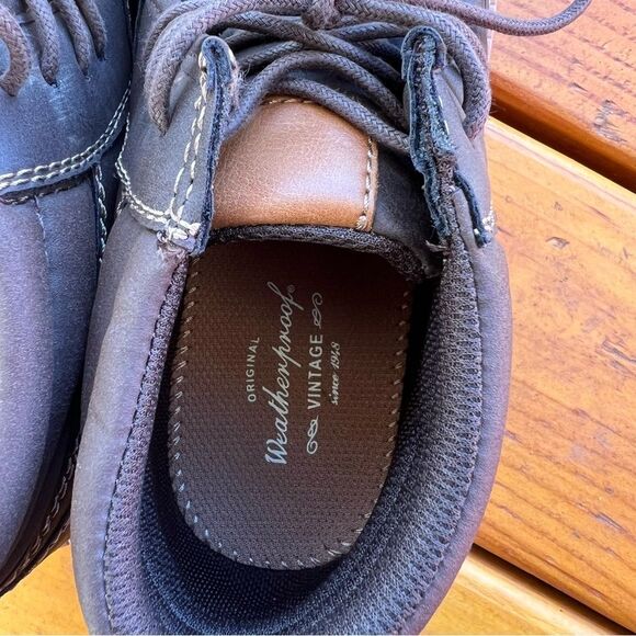 Weatherproof Vintage Men's Faux Leather Hiking Chukka Boots Chester Brown sz 10 - Picture 5 of 10